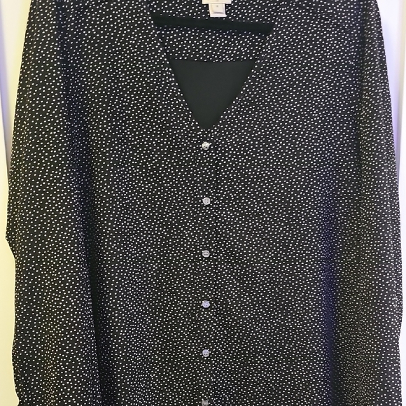 J. Crew Black Buttoned Dolman Sleeve Dress Size M - Picture 3 of 6